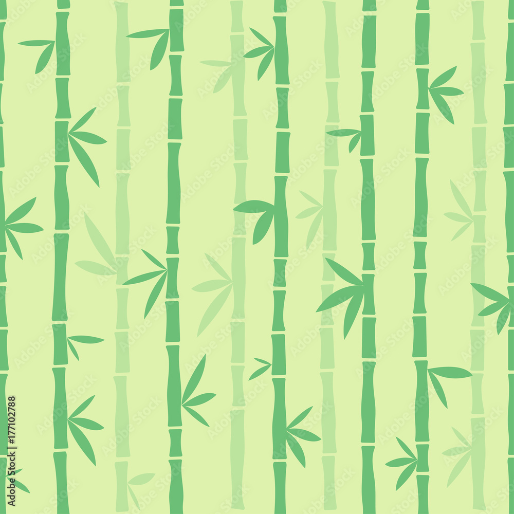 Green seamless bamboo pattern. Vector illustration Green seamless bamboo pattern. Vector illustration