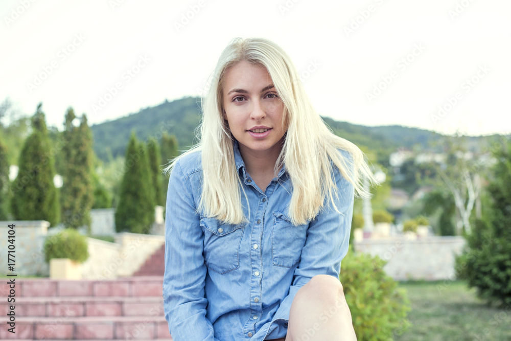 portrait of a beautiful blonde