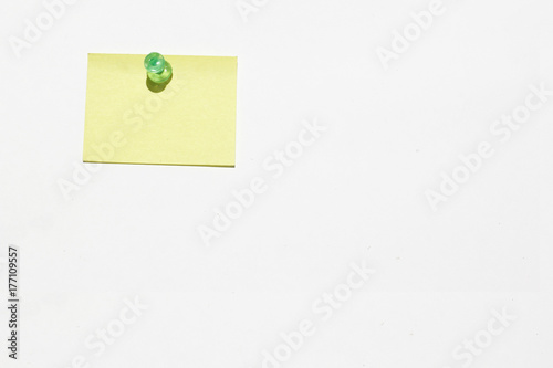 Sticky notes concept.Sticky note paper on white background with copy space