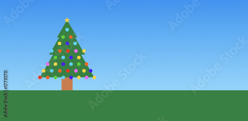 albero di natale, cartolina di natale, albero, natale