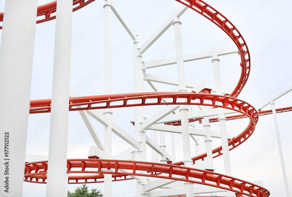 Roller coaster track.