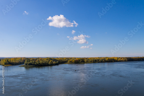 View on the river Dnieper on autumn