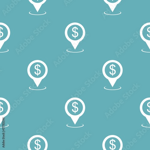 Bank map pointer pattern seamless blue