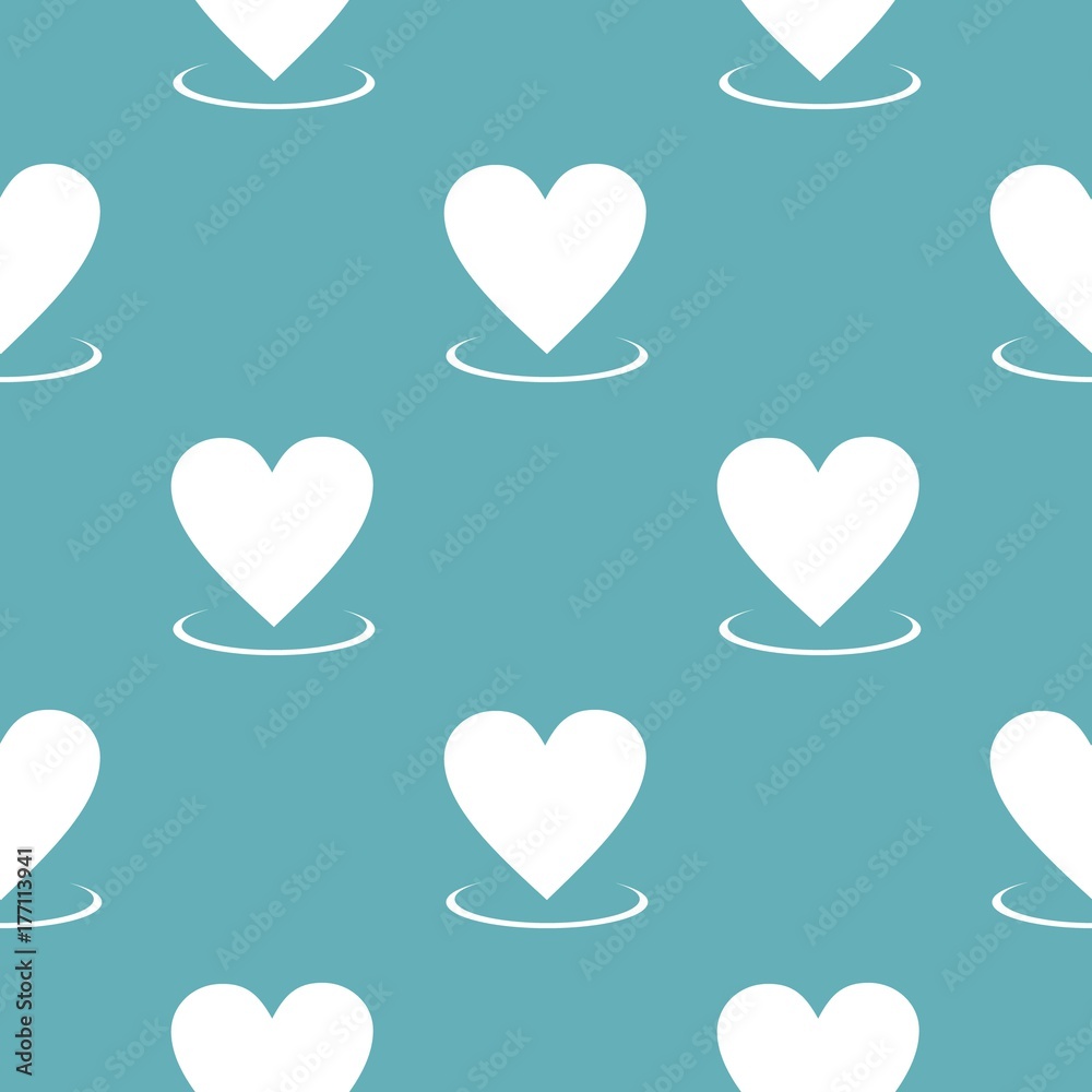 Heart pattern seamless blue Heart pattern seamless blue
