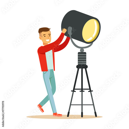 Lamp operator controlling lighting equipment