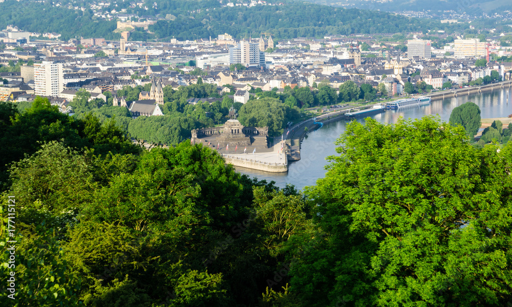 Deutsches Eck in koblenz Deutsches Eck in koblenz
