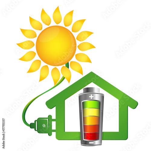 Eco house and solar energy