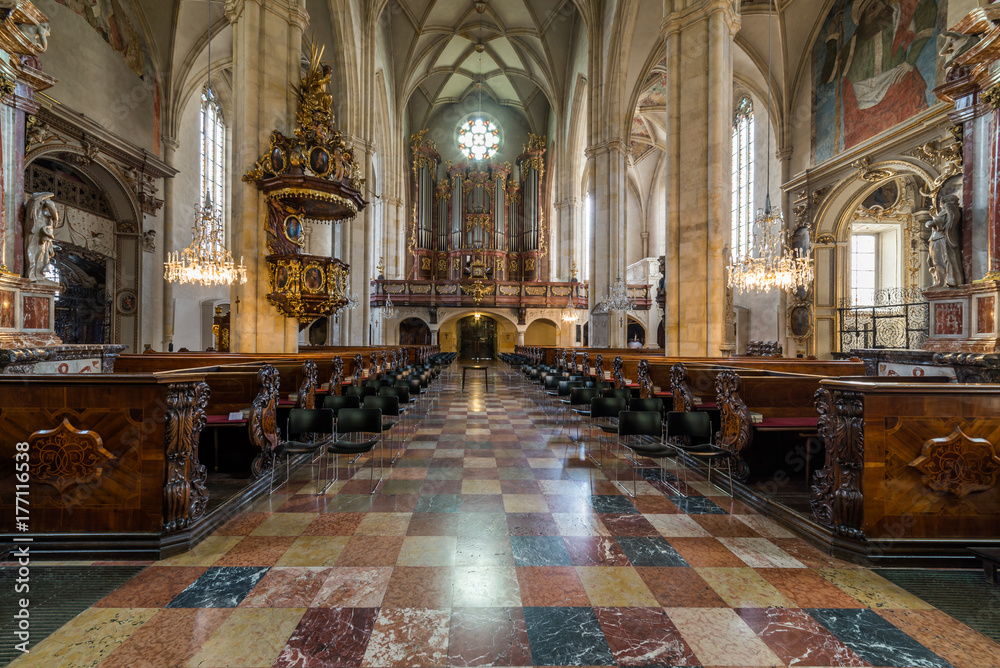 Fototapeta premium Dompfarramt inGraz, the capital city of Styria
