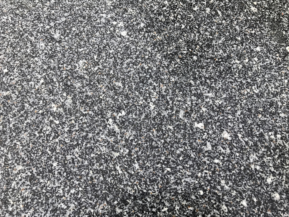Close-up detail of black and white terrazzo floor background Close-up detail of black and white terrazzo floor background