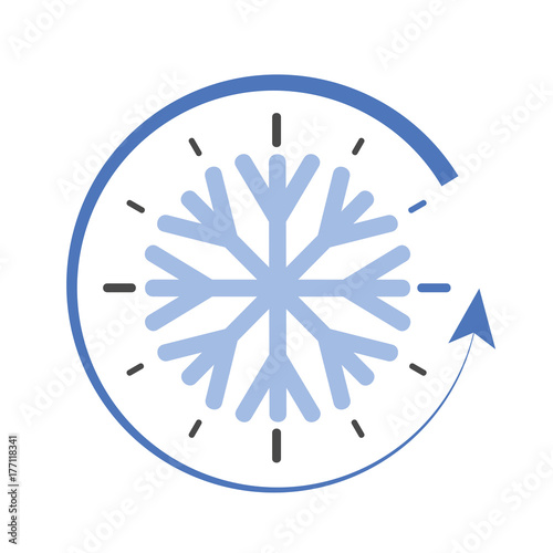 winterzeit zeitumstellung schneeflocke