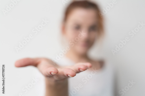 hand woman