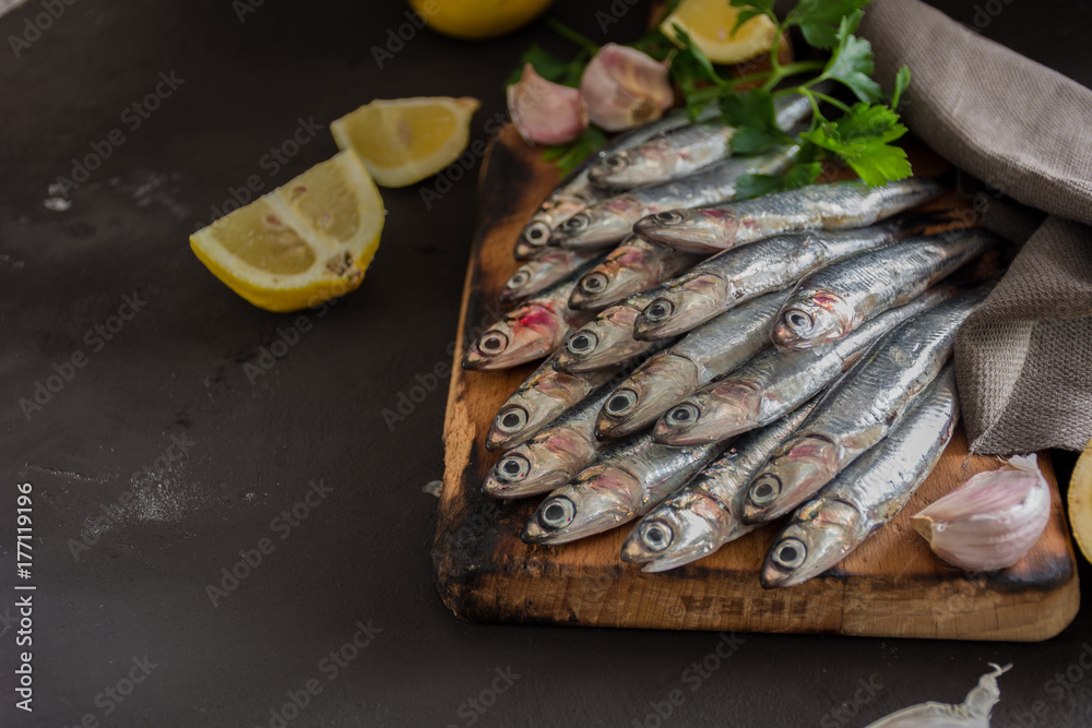 Fresh anchovies ready to Cook, Fresh anchovies ready to Cook,
