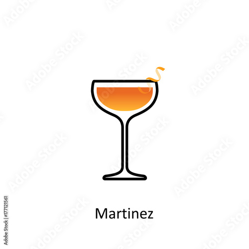 Martinez cocktail icon
