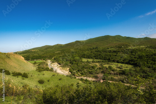 Green mountains landscape