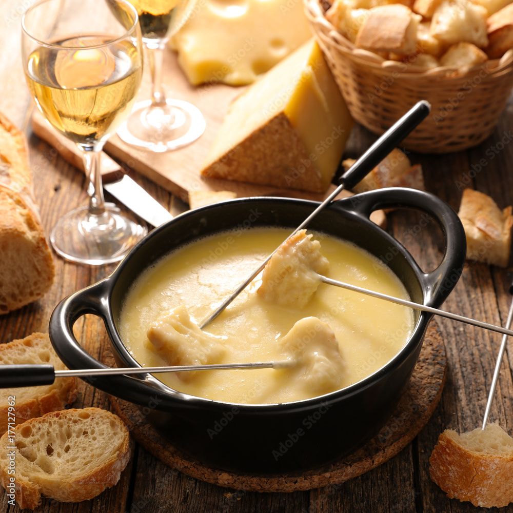 cheese fondue,french gastronomy StockFoto Adobe Stock