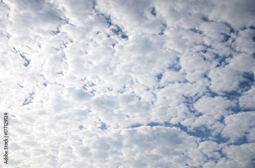 Blue sky and clouds in the nature background