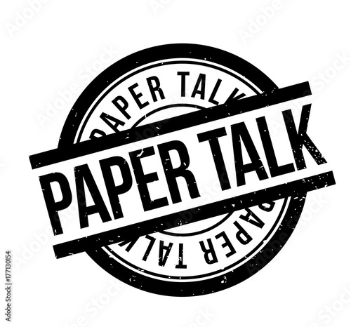 Paper Talk rubber stamp. Grunge design with dust scratches. Effects can be easily removed for a clean, crisp look. Color is easily changed.