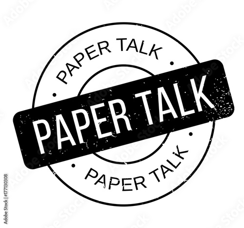 Paper Talk rubber stamp. Grunge design with dust scratches. Effects can be easily removed for a clean, crisp look. Color is easily changed.
