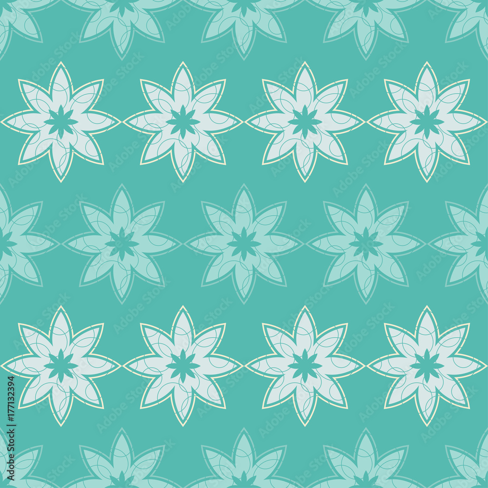 Seamless floral background. Vector illustration. Textile rapport.