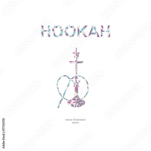 Hookah labels, badges and design elements collection. Vintage shisha logo. Lounge cafe emblem. Arabian bar or house, shop.