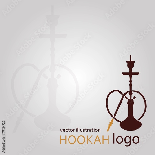 Hookah labels, badges and design elements collection. Vintage shisha logo. Lounge cafe emblem. Arabian bar or house, shop.