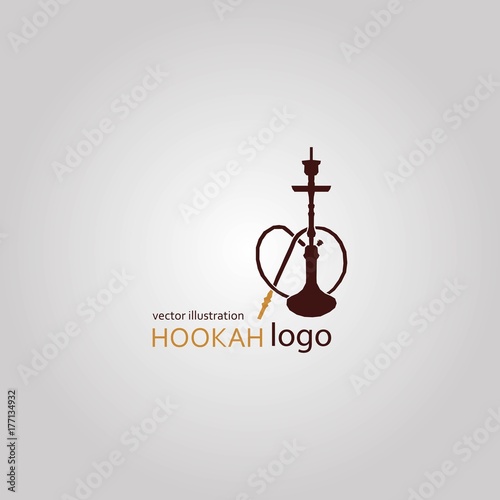 Hookah labels, badges and design elements collection. Vintage shisha logo. Lounge cafe emblem. Arabian bar or house, shop.