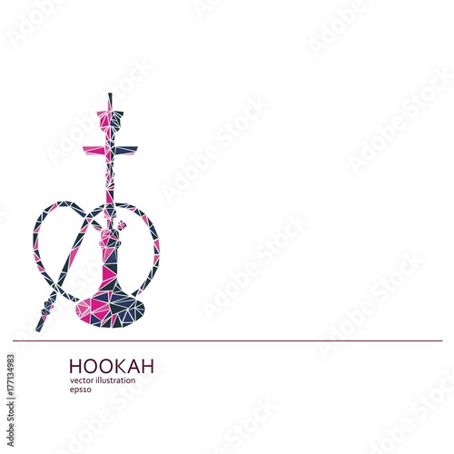 Hookah labels, badges and design elements collection. Vintage shisha logo. Lounge cafe emblem. Arabian bar or house, shop.