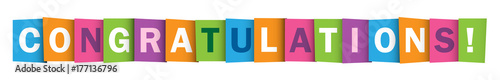 "CONGRATULATIONS" Banner Card