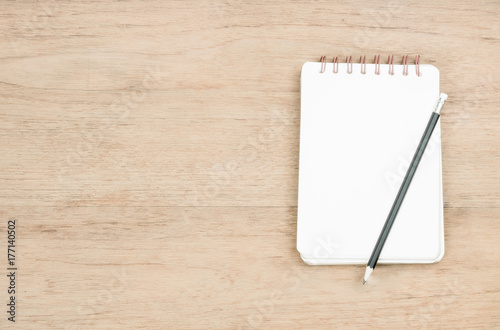 pencil and notebook