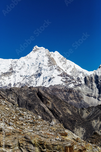 Snowy mountains of the Himalayas