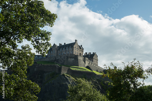 Edinburgh castle on top of the hill