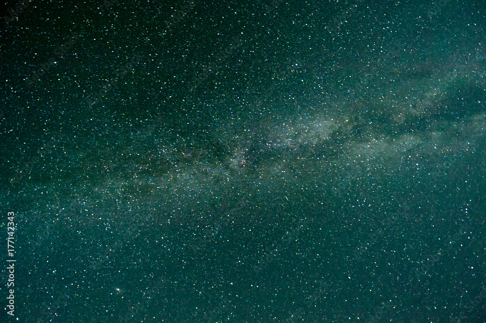 the milky way in the starry sky