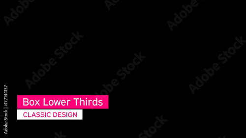Box Lower Thirds
