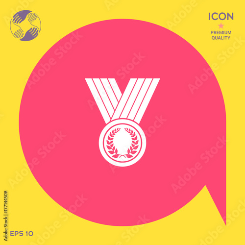 Medal with Laurel wreath, icon
