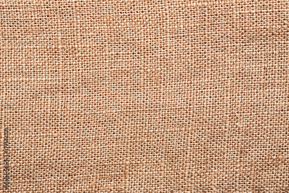 Fototapeta premium Rough burlap sack macro shot, abstract texture