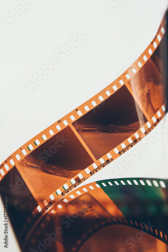 Old, used camera film