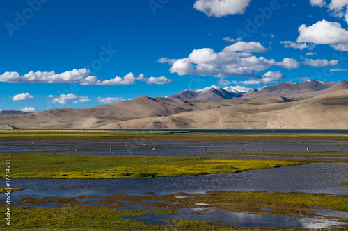 Landscape around Tso Moriri Lake in Ladakh, India  © Puripat