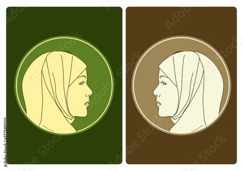 moslim women icon