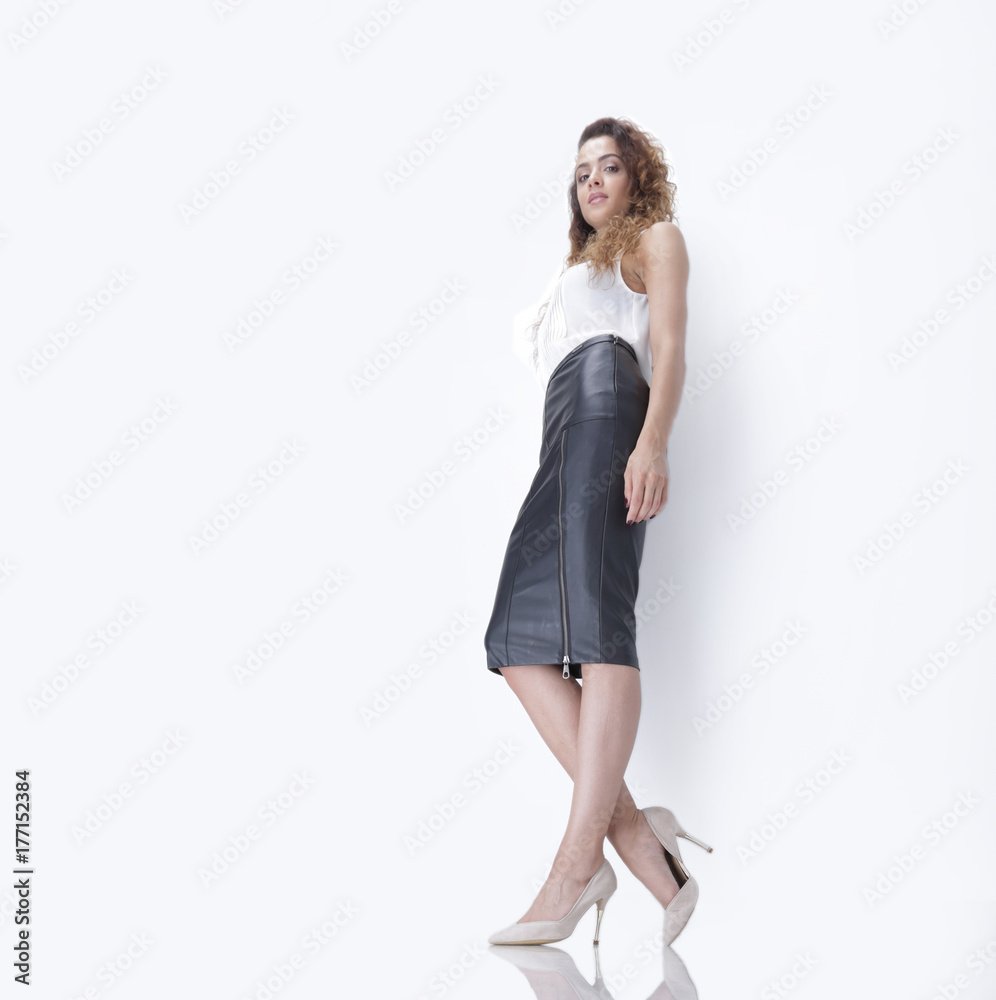 bottom view.modern business woman bottom view.modern business woman