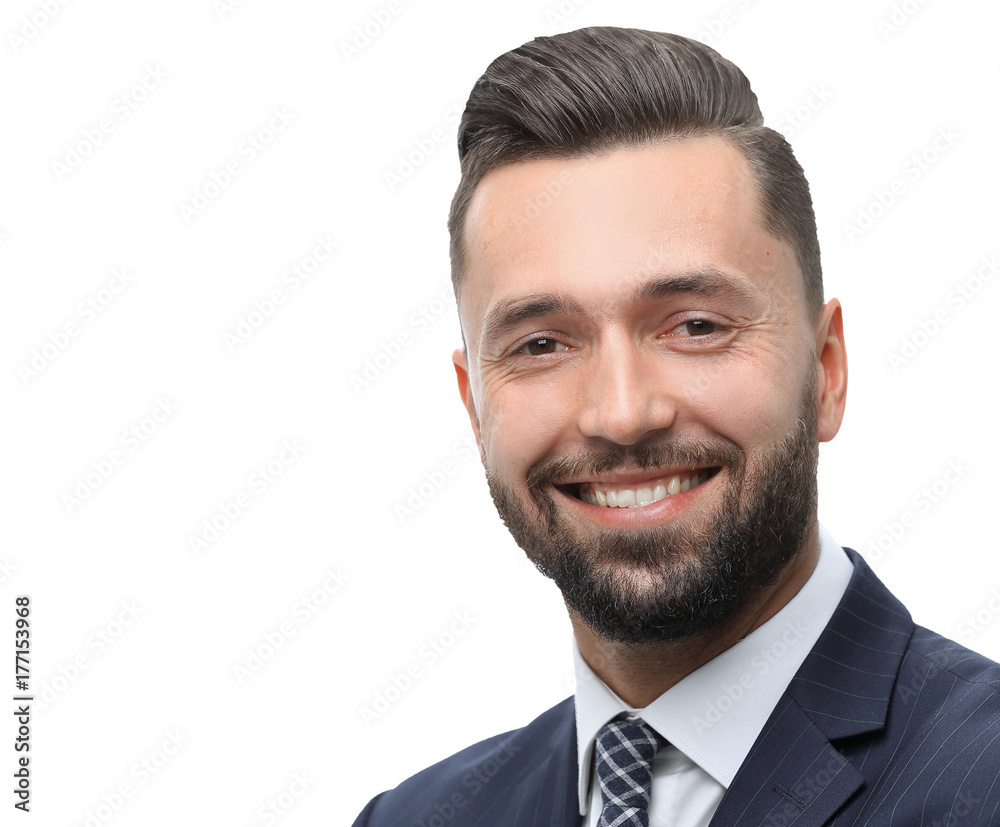 Closeup portrait of a confident middle businessman Closeup portrait of a confident middle businessman