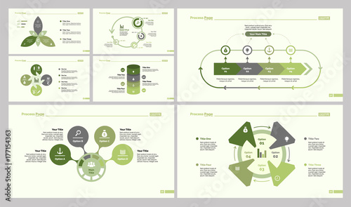 Seven Marketing Slide Templates Set