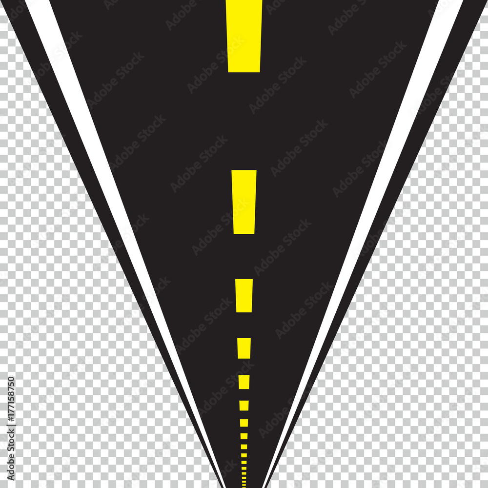 Fototapeta premium road perspective vector illustration.