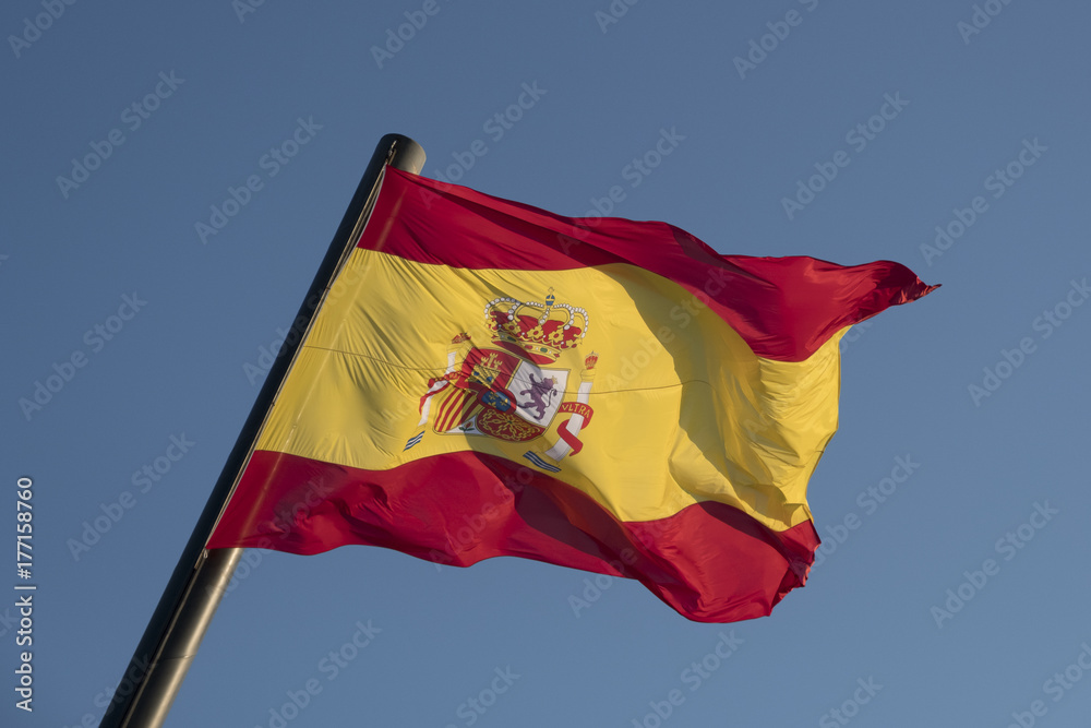 de vlag van Spanje Stock Photo | Adobe Stock