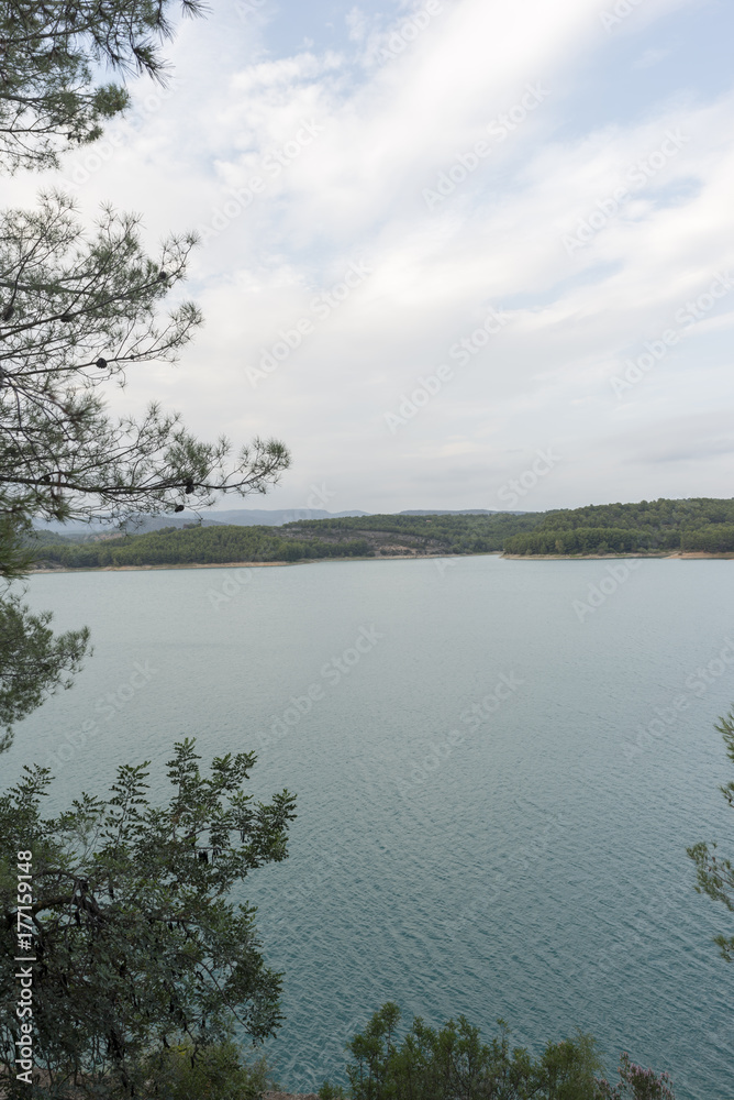 The sichar reservoir in Castellon, Valencia, Spain The sichar reservoir in Castellon, Valencia, Spain