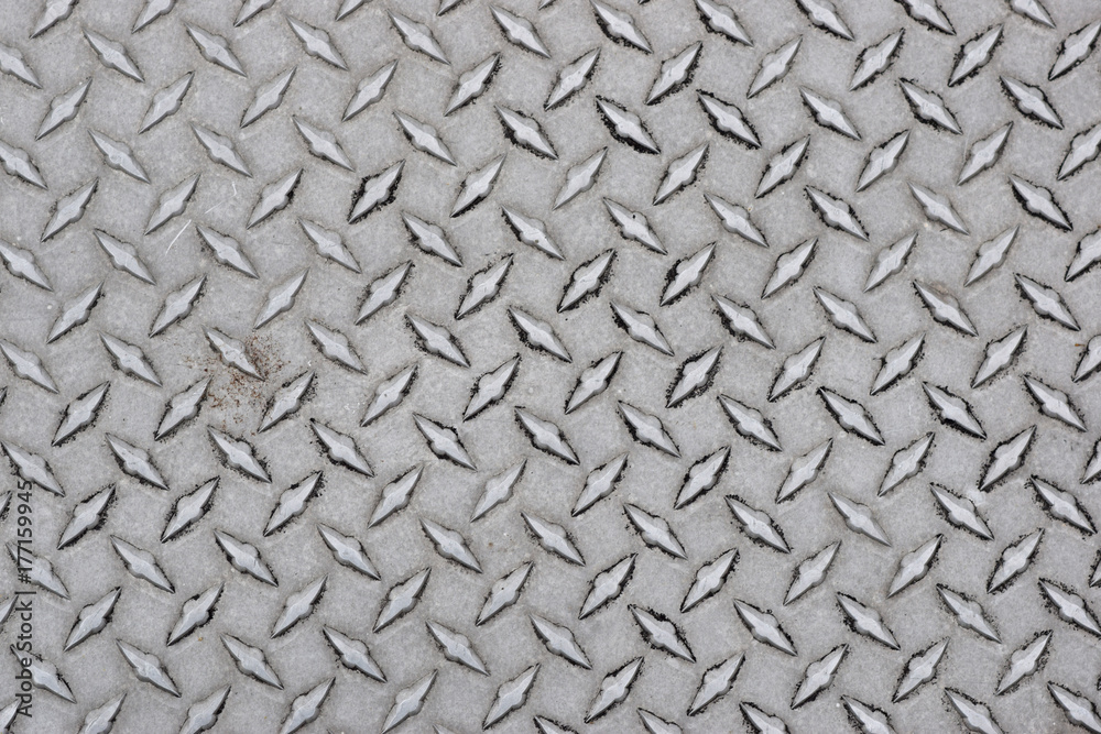 Grungy Diamond Plate Texture Background