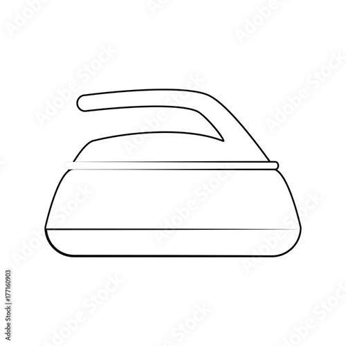 Smoothing iron isolated icon vector illustration graphic design