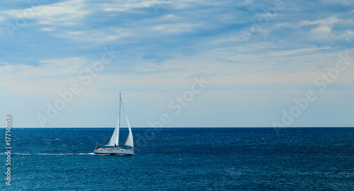 Canvastavla sailing horizont