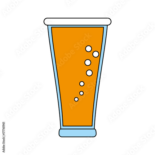 Cold glass beer icon vector illustration graphic design