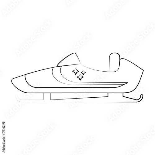 bobsleigh icon vector illustration graphic design
