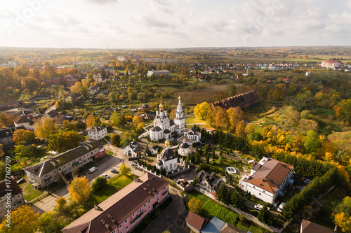 Aerial view of the Temple in Bagrationovsk © castenoid